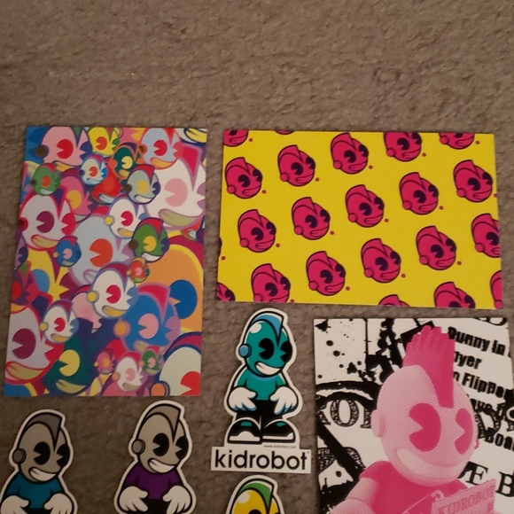 Kidrobot Mascot Stickers and Promo Cards SET NWOT - Picture 2 of 7